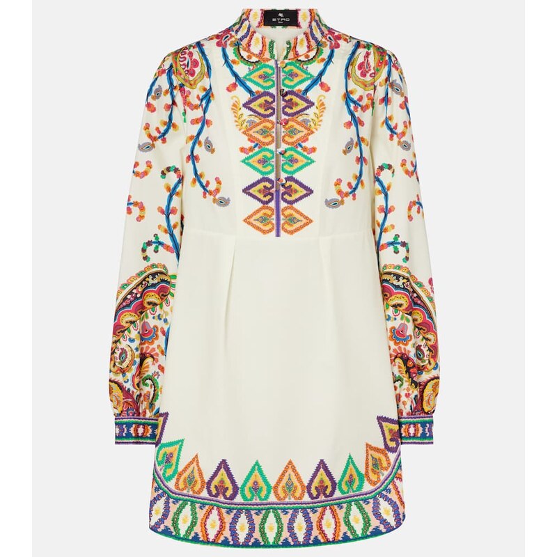 Etro Printed cotton minidress