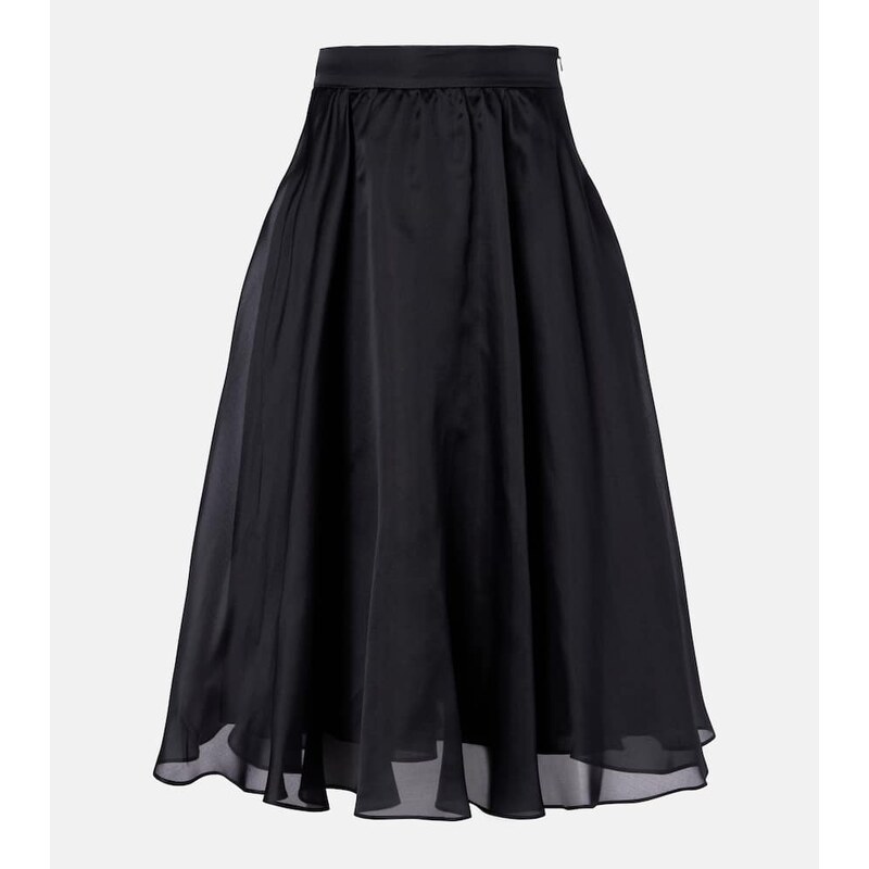 Max Mara Calle silk midi skirt