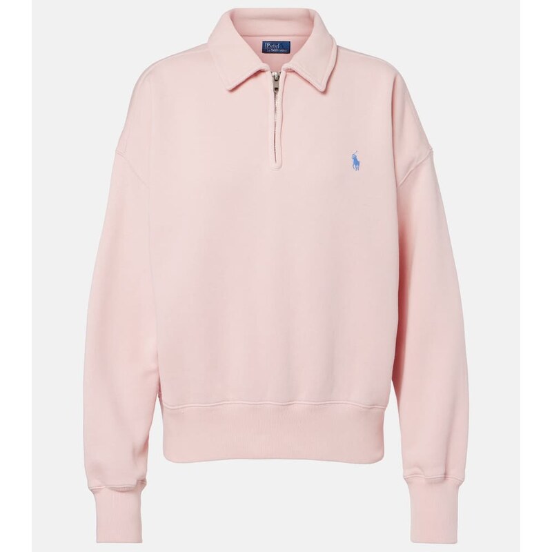 Polo Ralph Lauren Cotton-blend fleece half-zip sweatshirt
