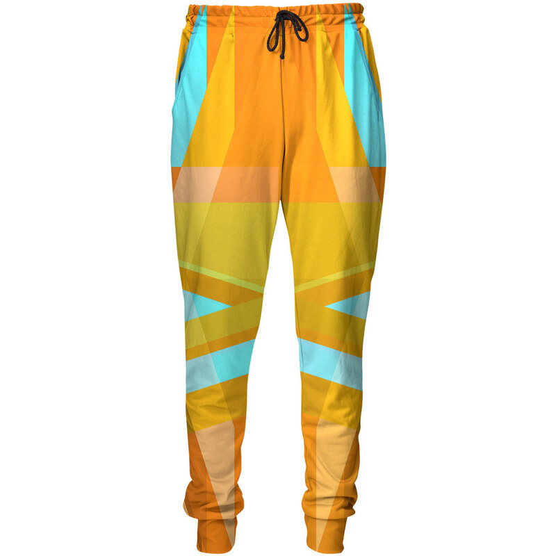 Mr. GUGU & Miss GO Sweatpants Yellow Abstract