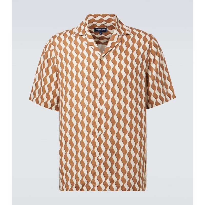 Frescobol Carioca Roberto printed linen shirt