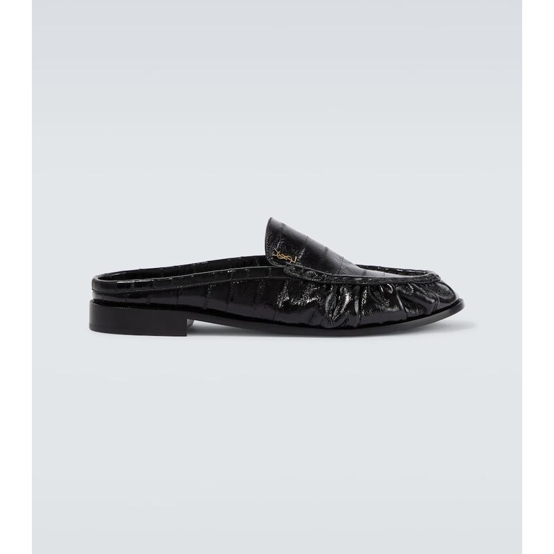 Saint Laurent Le Loafer eel leather mules