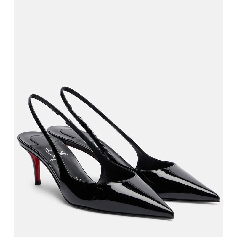 Christian Louboutin Miss Z 60 patent leather slingback pumps