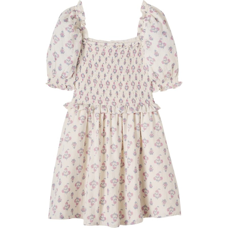 The New Society Clavel floral shirred cotton dress