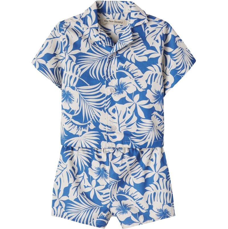 The New Society Baby Garden Bay shirt and shorts set