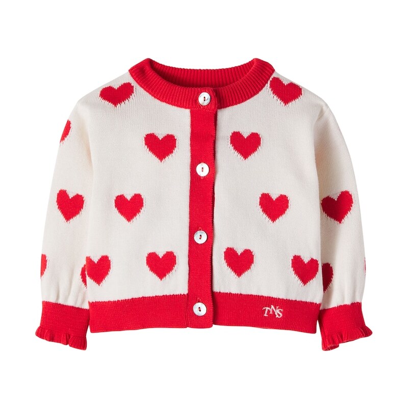 The New Society Baby Maqui cotton jacquard cardigan