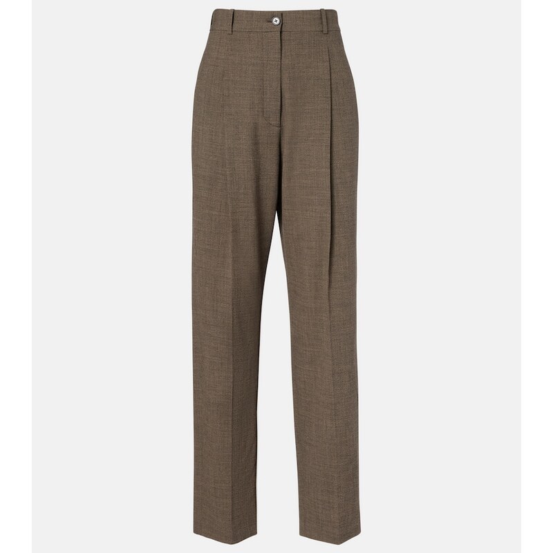 The Row Gianni wool straight pants