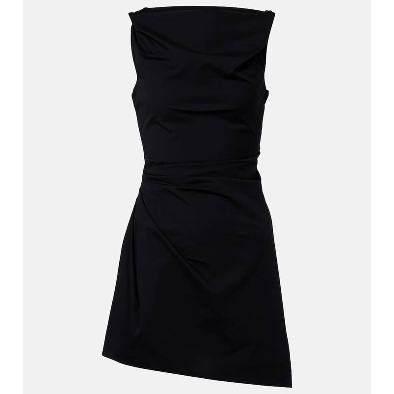 Staud Callie asymmetric cotton minidress
