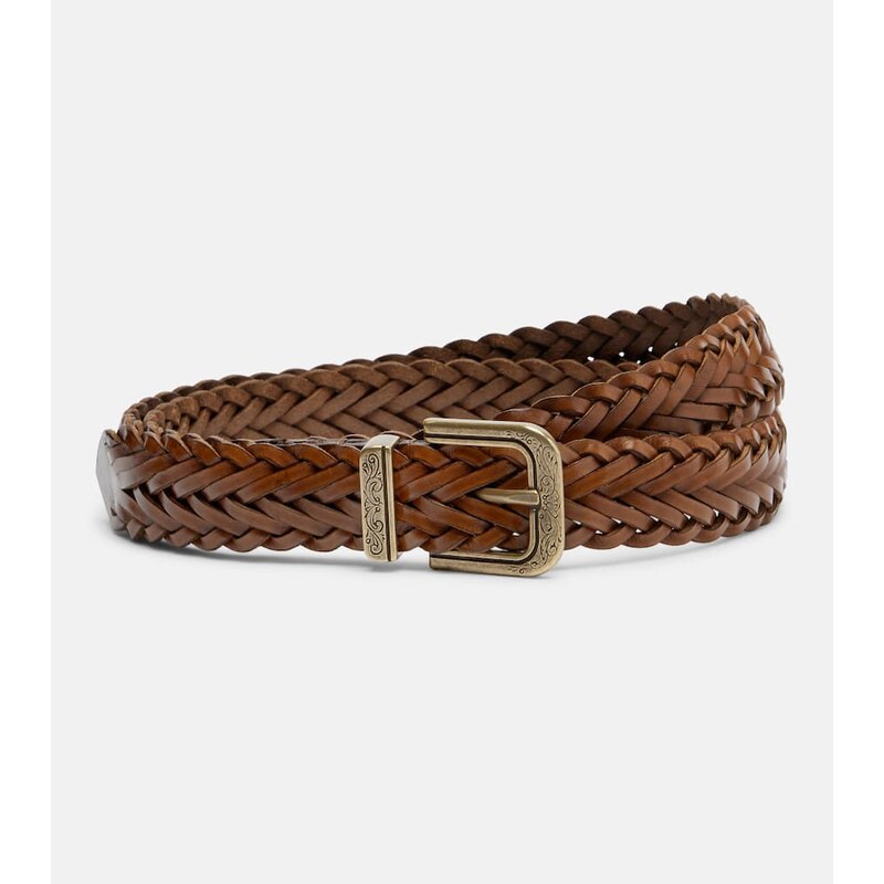 Etro Braided leather belt