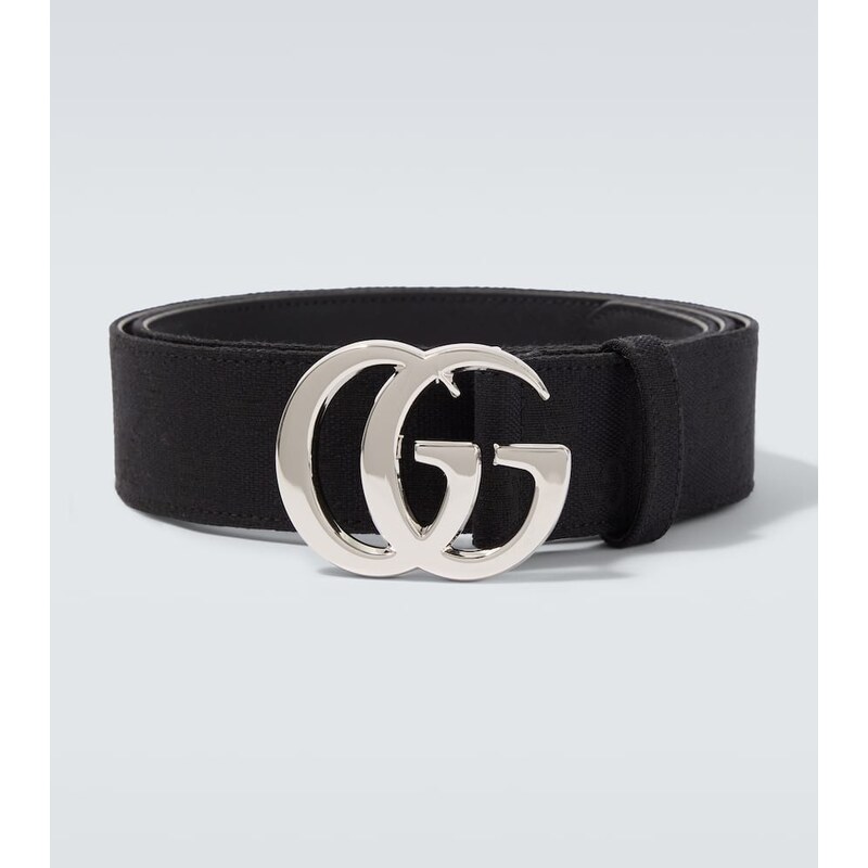 Gucci Flat Marmont GG Canvas belt