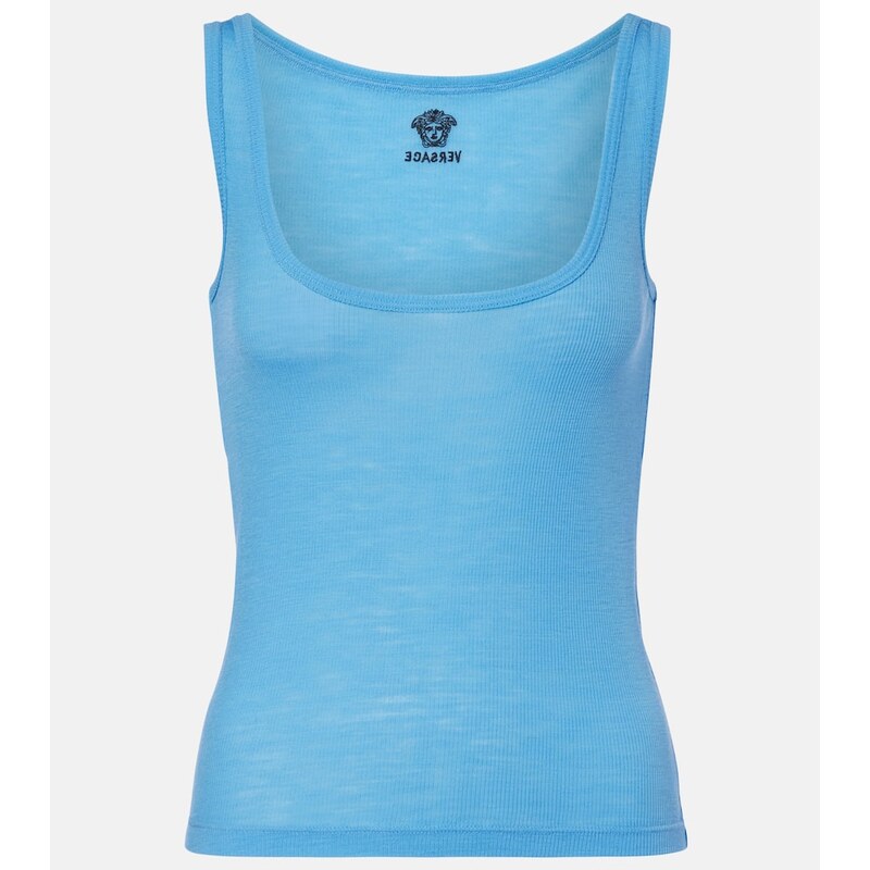 Versace Medusa virgin wool tank top