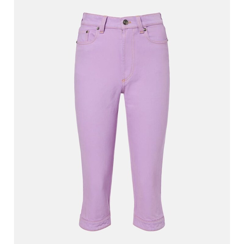 Versace High-rise capri jeans
