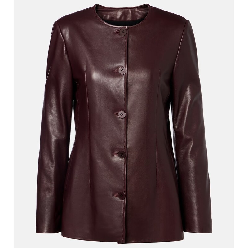Nour Hammour Maud leather blazer