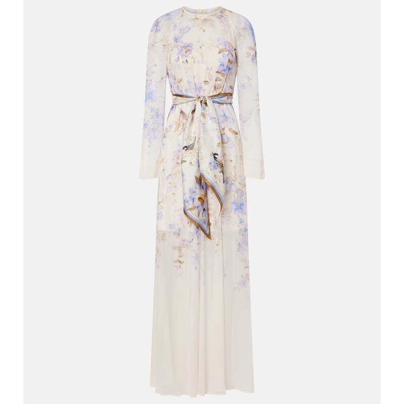 Zimmermann Luna belted floral maxi dress