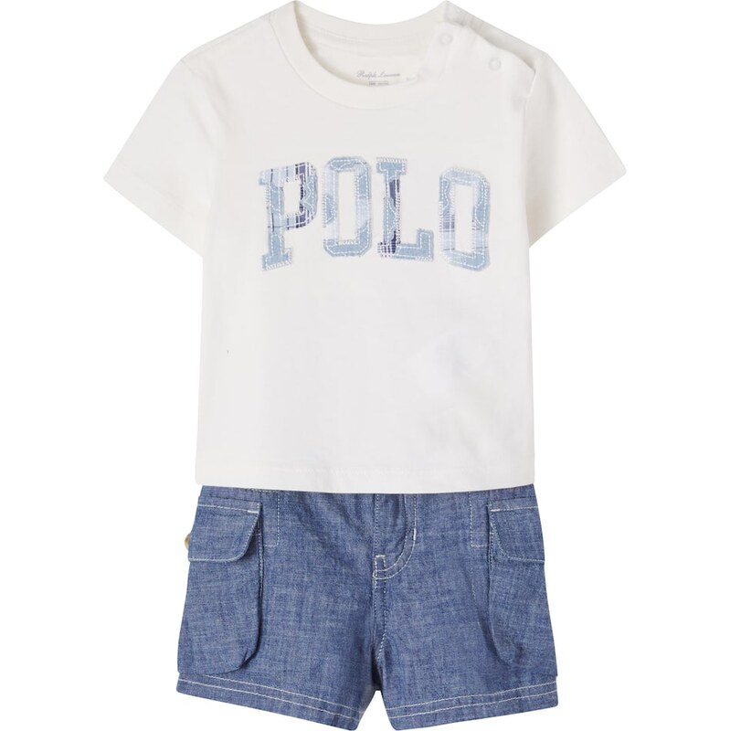Polo Ralph Lauren Kids Baby logo T-shirt and shorts set