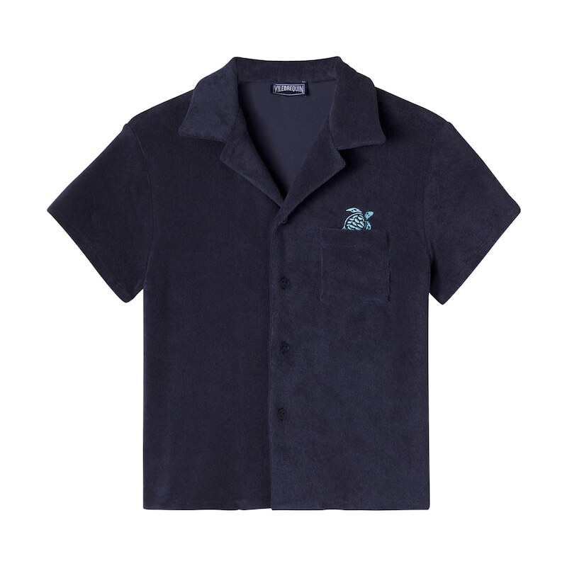 Vilebrequin Kids Embroidered cotton terry shirt