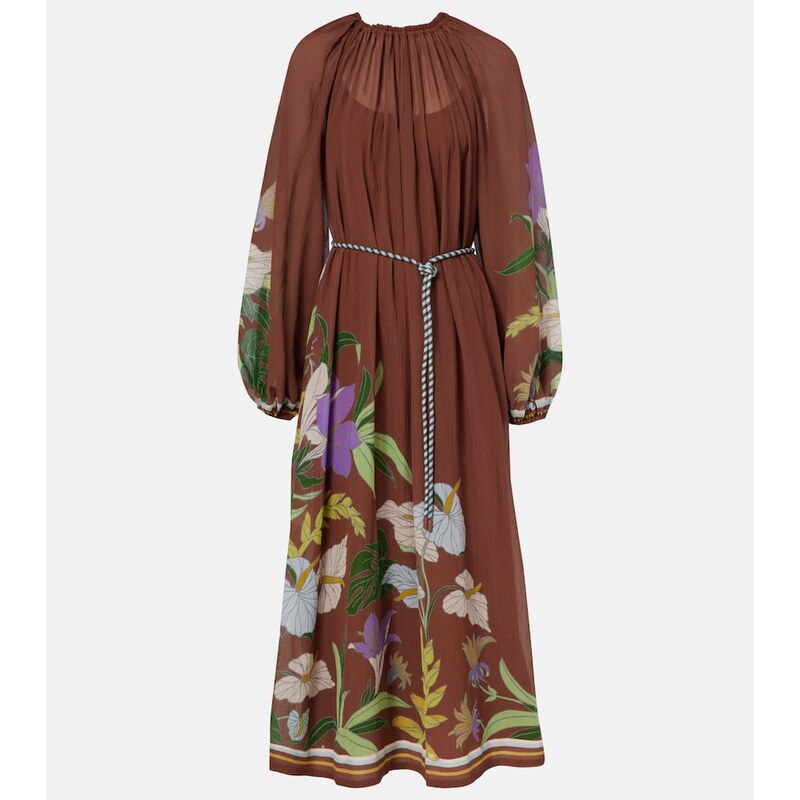 Alemais AlÃmais Alfie gathered cotton and silk midi dress