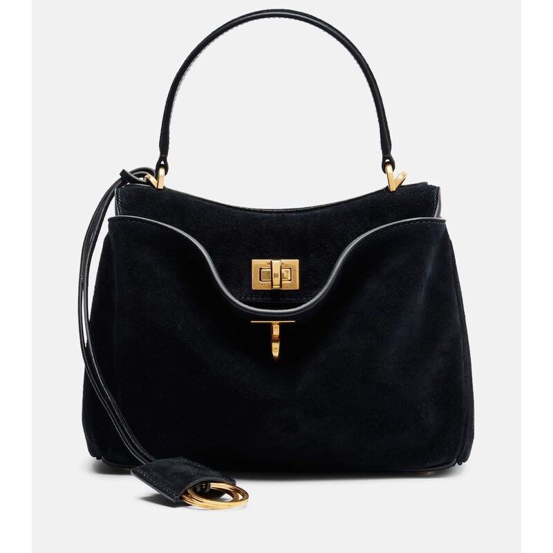 Balenciaga Rodeo Mini suede top-handle bag