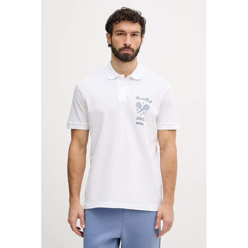 BOSS Green Bavlněné polo tričko BOSS Green