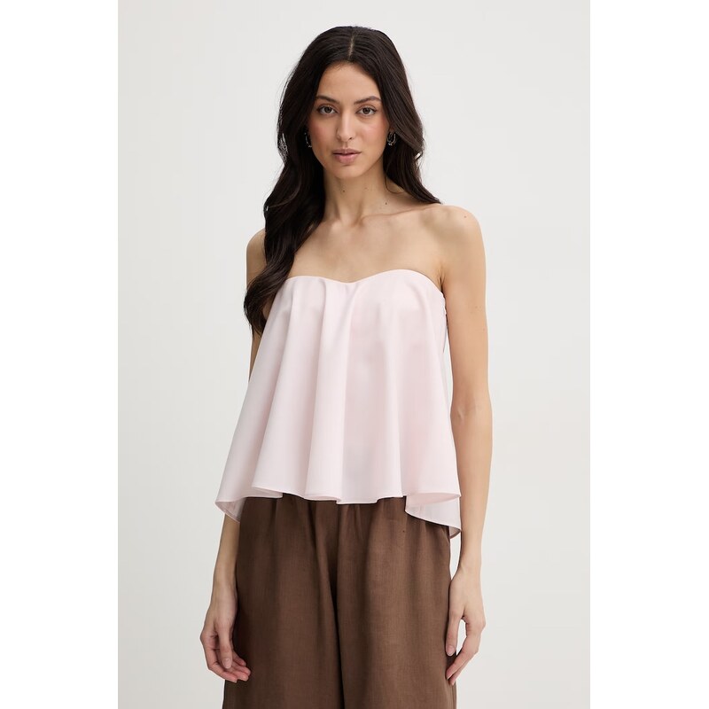 Twinset halenka s odhalenými rameny dámská s příměsí vlny 113766724