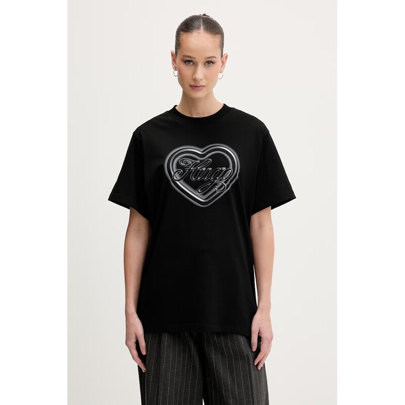 HUGO Blue tričko dámské bavlněné Vintage Tee_B_8 113446354