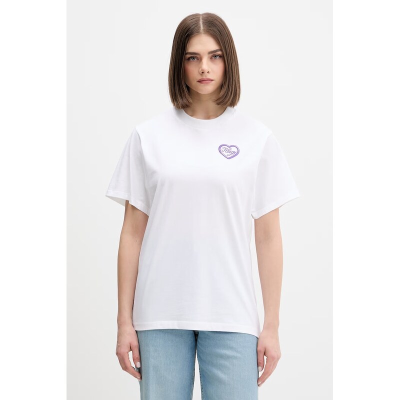 HUGO Blue tričko dámské bavlněné Vintage Tee_B_8 113535277