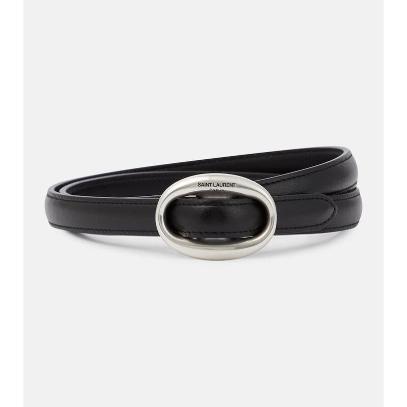 Saint Laurent Slim leather belt