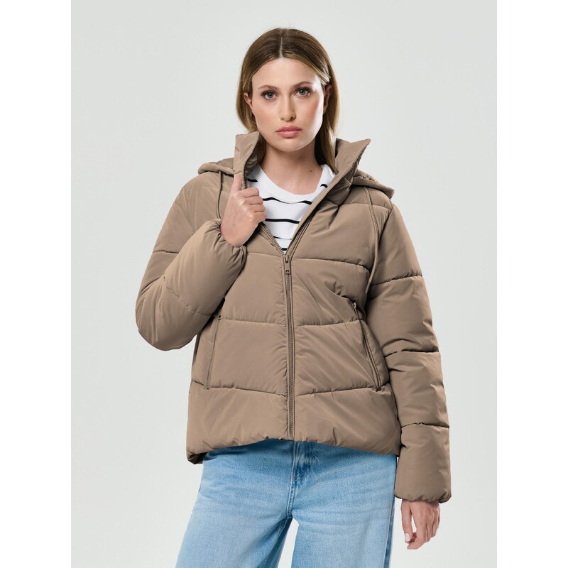 Sinsay - Puffer bunda s izolací - béžová 108790003
