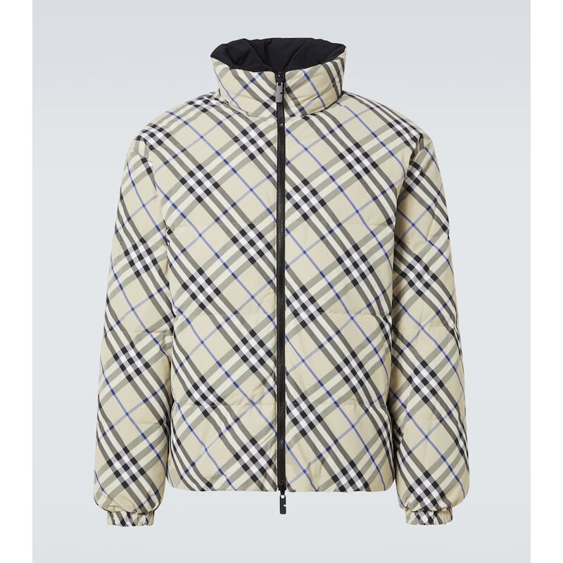 Reversibilní bunda Burberry Check v barvě Lichen Ip Check