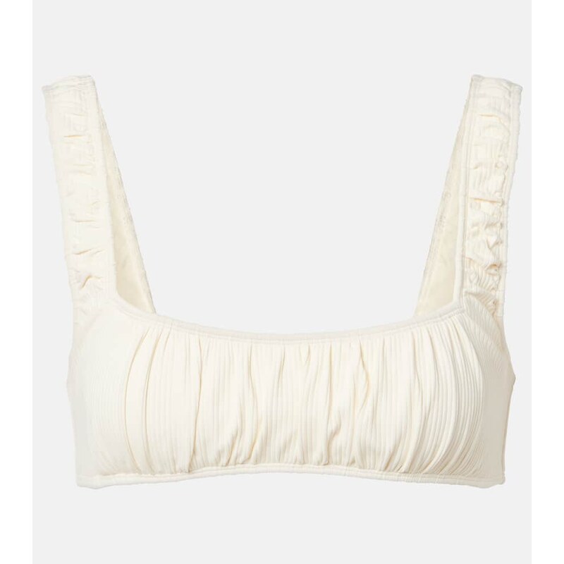 Montce Zoe ribbed-knit bikini top