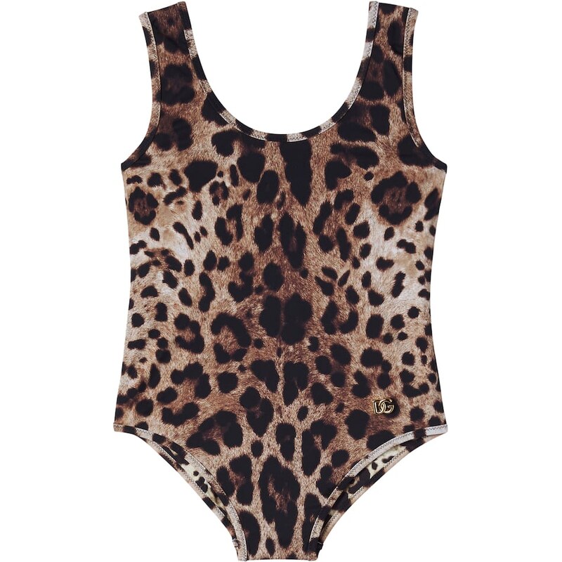 Dolce&Gabbana Kids Leopard-print swimsuit