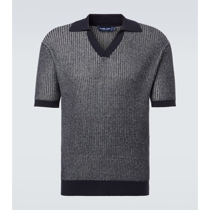 Frescobol Carioca Rino cotton and cashmere polo shirt
