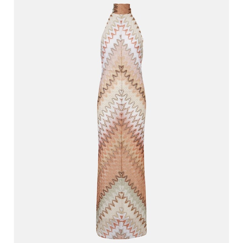 Missoni Halterneck lamÃ maxi dress