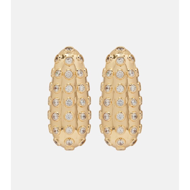 Self-Portrait Crystal-embellished earrings