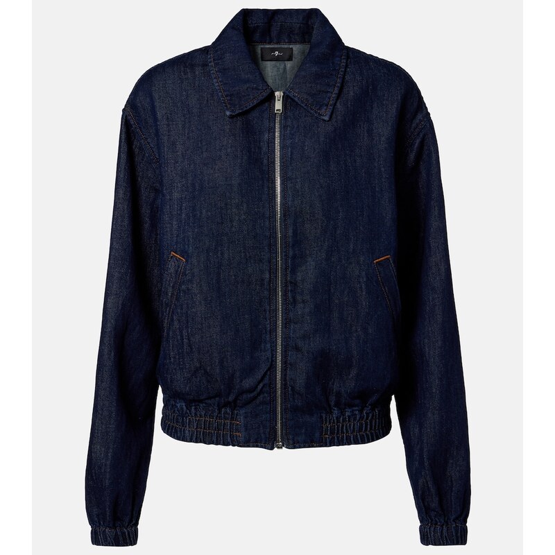 7 For All Mankind Denim bomber jacket