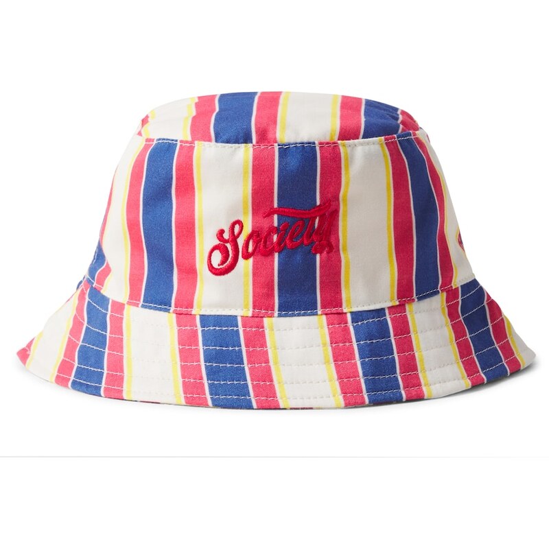 The New Society Gorse striped cotton bucket hat