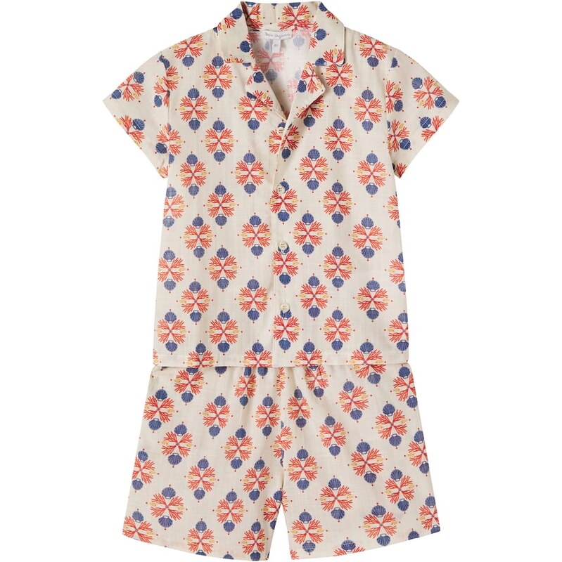 Bebe Organic Coast printed cotton shirt and shorts set