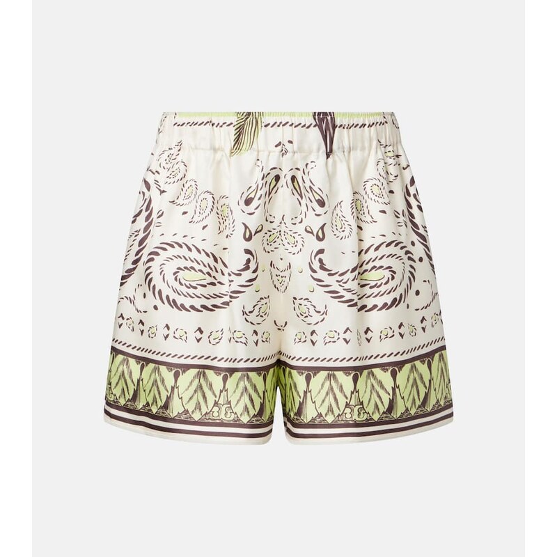 Tory Burch Printed silk shorts