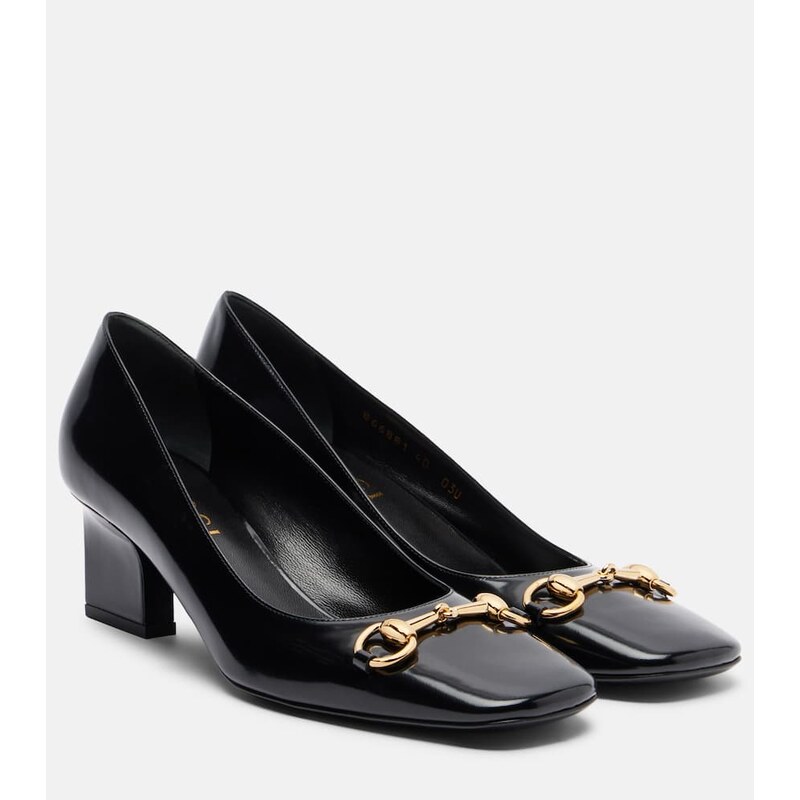 Gucci Signora 55 Horsebit leather pumps