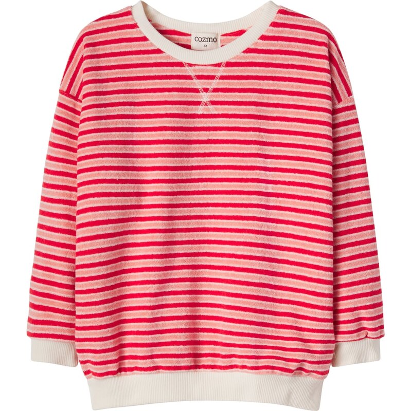 Cozmo Zen striped cotton-blend terry sweatshirt