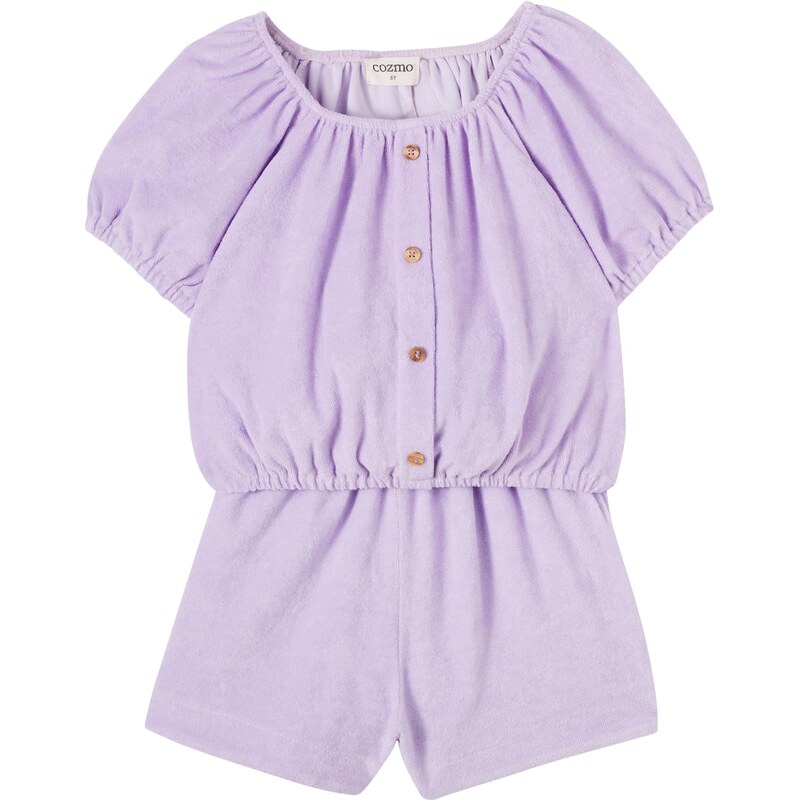 Cozmo Judy cotton-blend terry top and shorts set