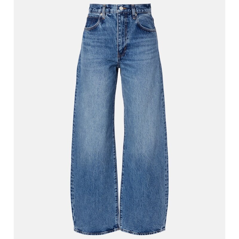 Frame Bow barrel-leg jeans