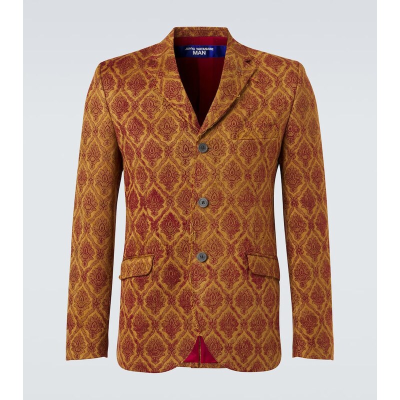 Junya Watanabe Floral single-breasted jacquard blazer