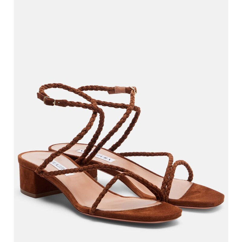 Aquazzura Luca braided suede sandals