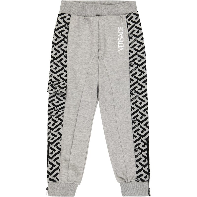 Versace Kids La Greca cotton sweatpants