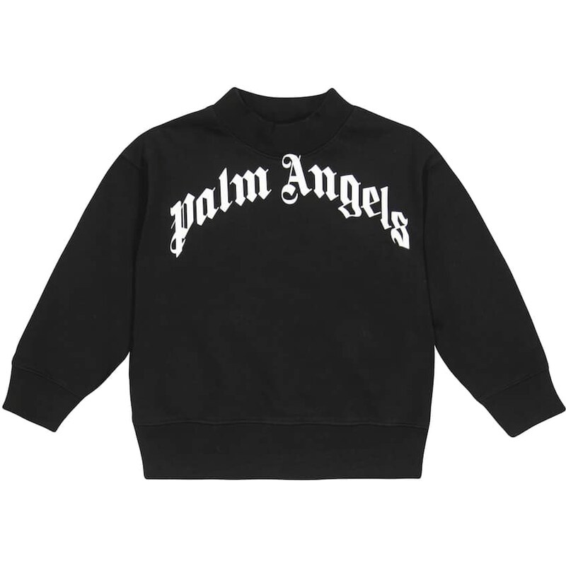 Palm Angels Kids Logo cotton sweatshirt