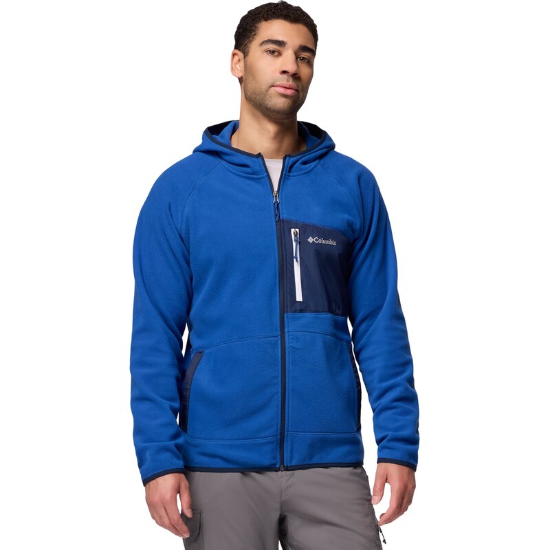 Pánská Fleecová mikina COLUMBIA FAST TREK OVERLAY HOODED FULL ZIP 2135701433 – Modrá