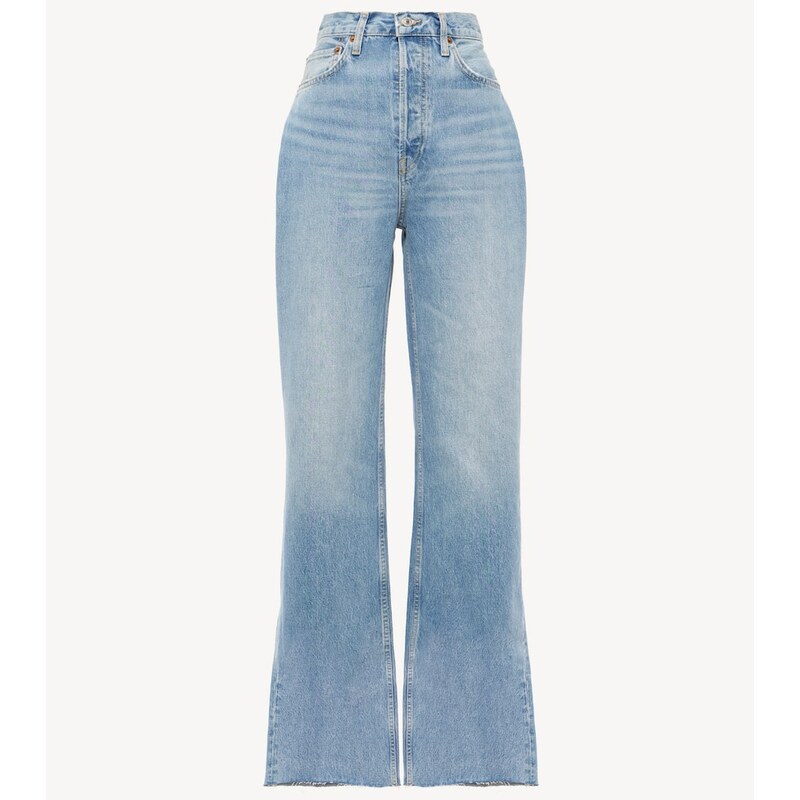 Re/Done High-rise wide-leg jeans