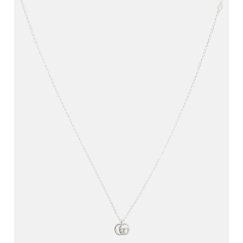 Gucci GG Marmont sterling silver pendant necklace