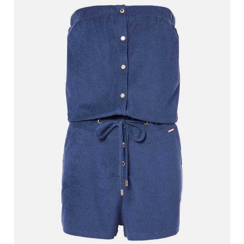 Melissa Odabash Naomi cotton-blend terry romper